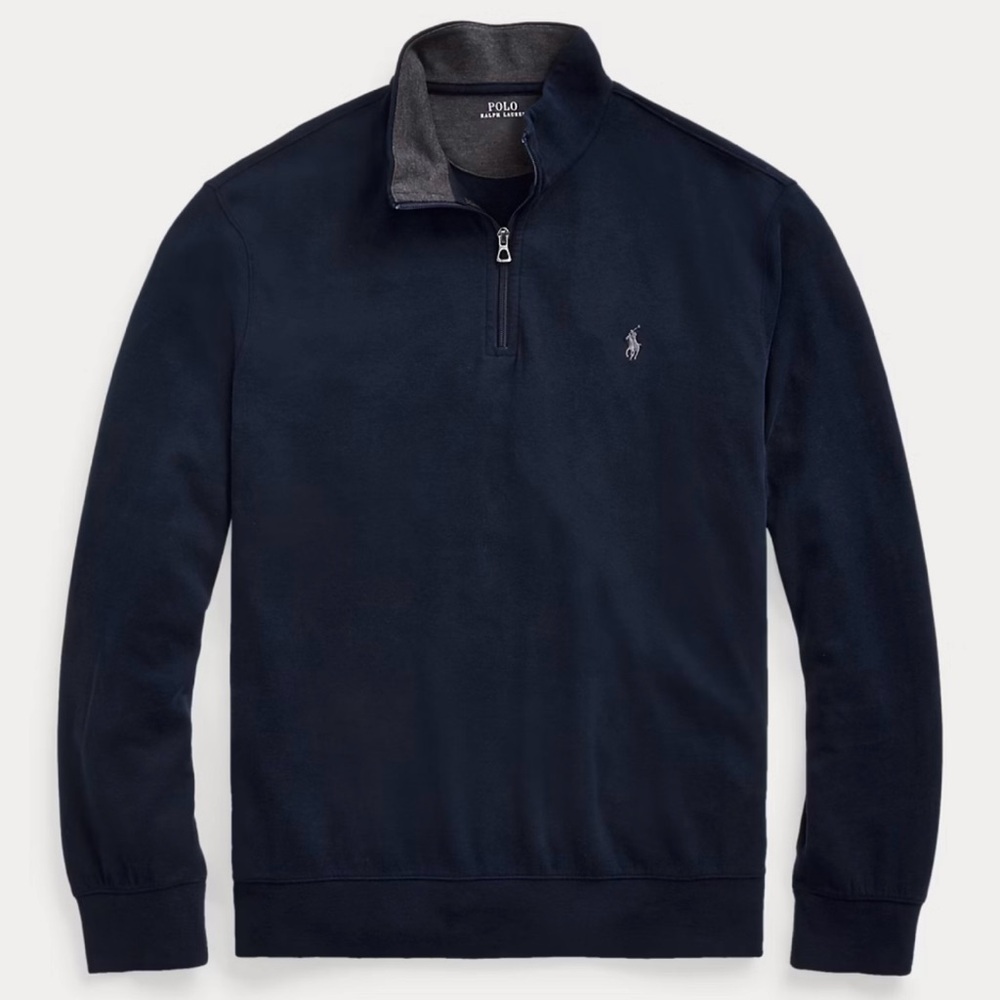 Luxury jersey quarter-zip pullover Ralph Lauren